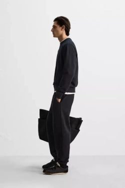 ZARA ТОЛСТОВКА С КРУГЛЫМ ВЫРЕЗОМ, МОРСКОЙ СИНИЙ