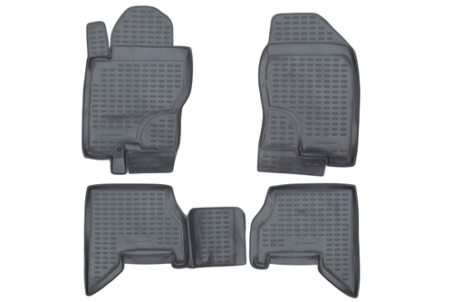 Коврики в салон для NISSAN Pathfinder 2005-2010, 4 шт. (полиуретан, серые) NLC.36.10.211