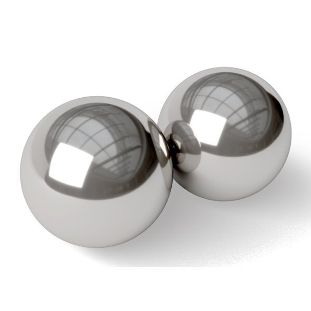 Серебристые вагинальные шарики Stainless Steel Kegel Balls (Цвет: серебристый)