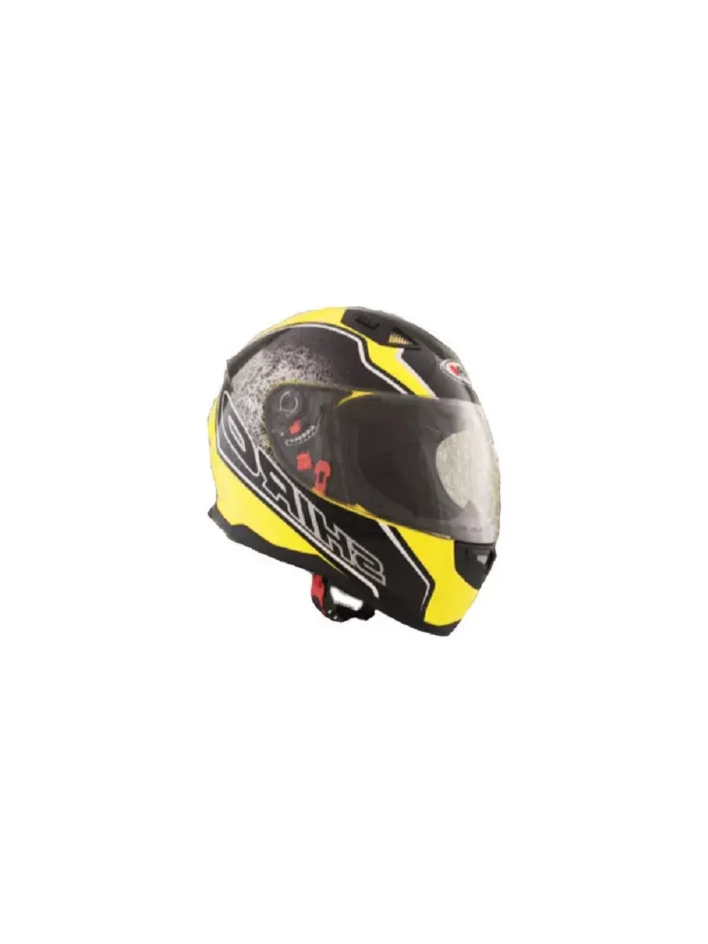 Шлем SHIRO SH881 Byte Yellow Fluor L