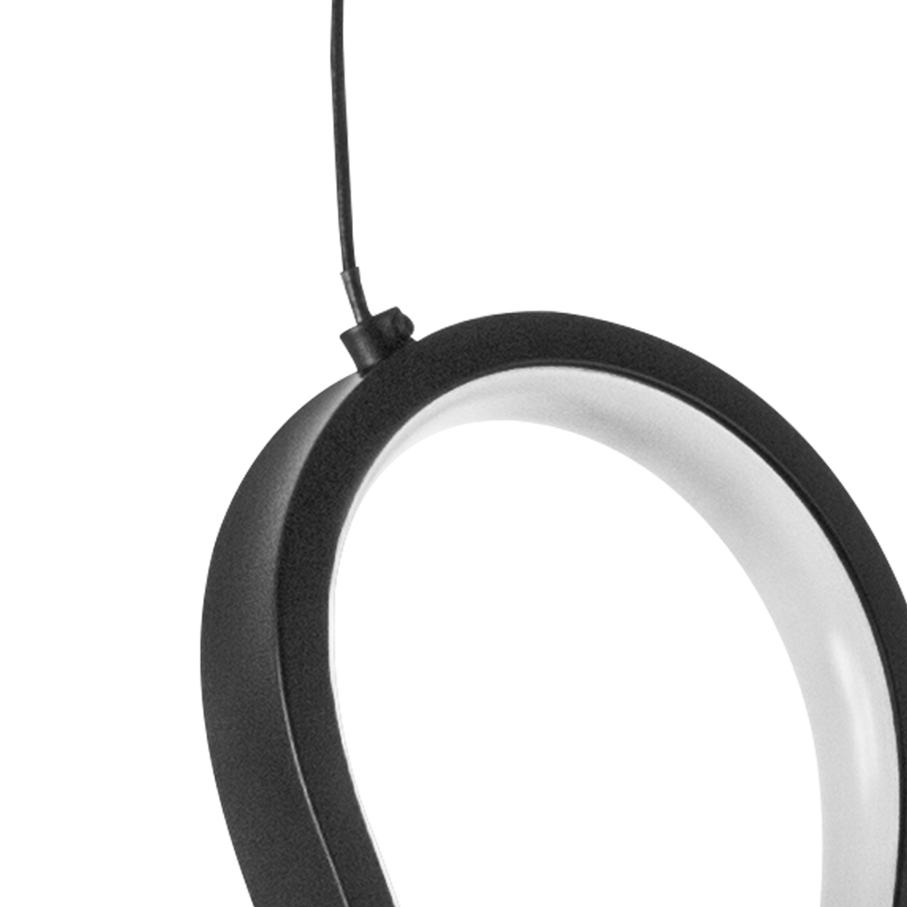 637117 Люстра CORINTO 60W LED 2380LM ЧЕРНЫЙ 3000K