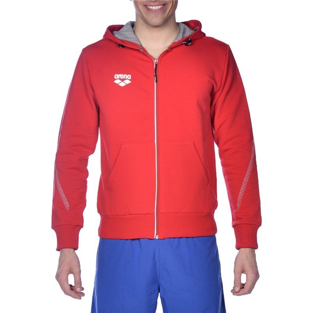 Спортивная толстовка Arena Team Line HOODED JACKET unisex (красная)