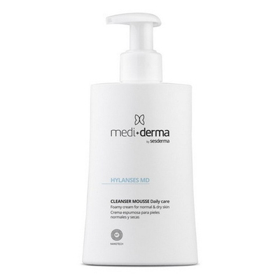 Hylanses MD Cleanser Mousse Daily Care Mediderma | Крем-пенка для умывания для нормальной и сухой кожи