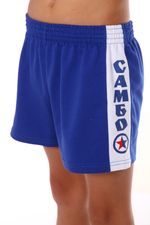 Шорты для САМБО трикотажные с вставками САМБО синие