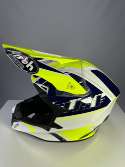 Шлем Airoh WRAAAP FEEL Yellow/Blue Glossy