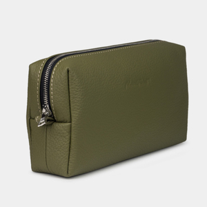 Несессер кожаный Briquette зеленого цвета