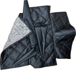 Коврик под рычаги КПП УАЗ 469, 3151 (4 рычага красная нить ромб)