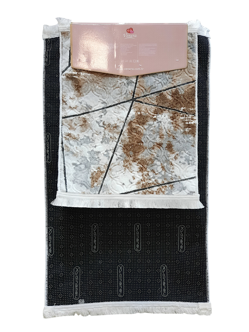 Набор ковриков для ванной и туалета, 60x100/50x60 см, цвет Коричневый