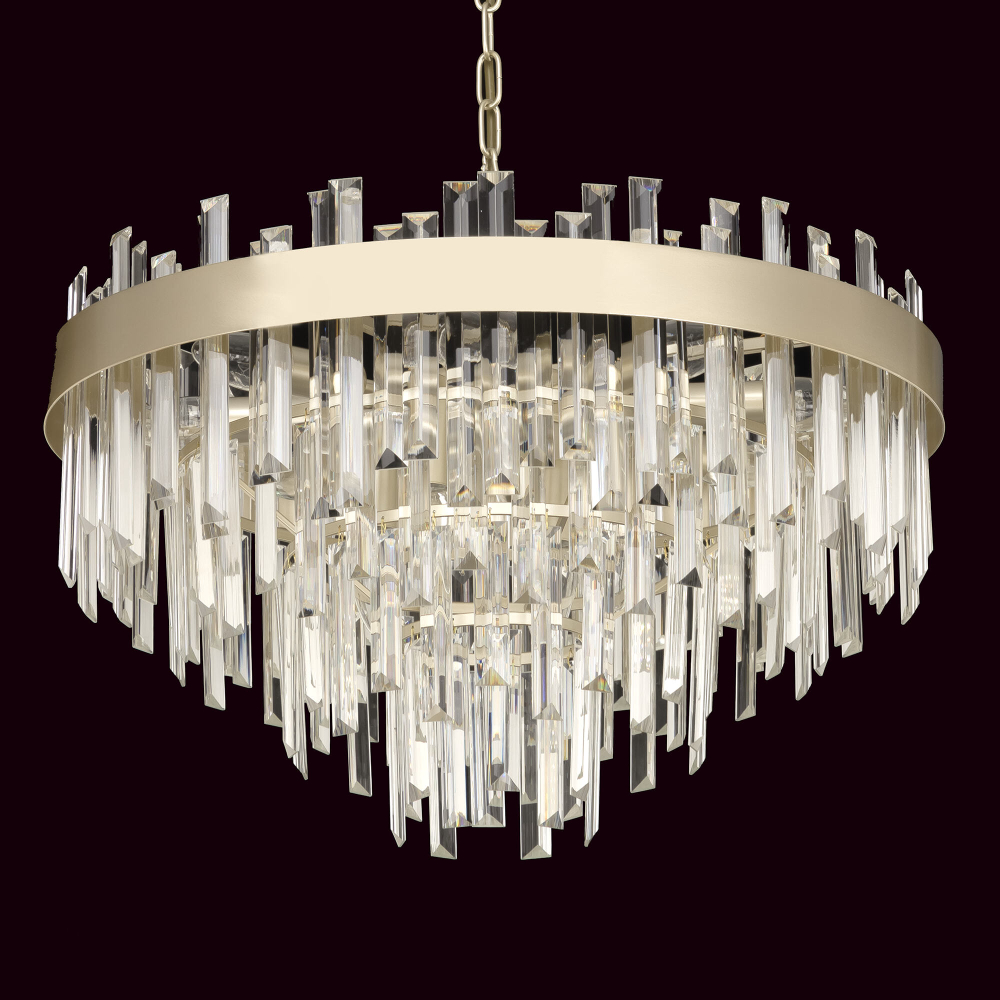 Citilux Лаура CL301292 Люстра хрустальная подвесная Шампань