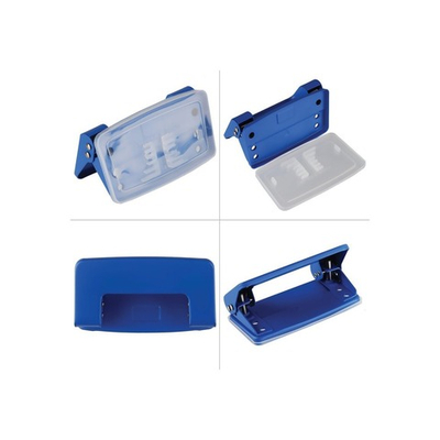 Дырокол 10л. Silwerhof металл синий 392032-02