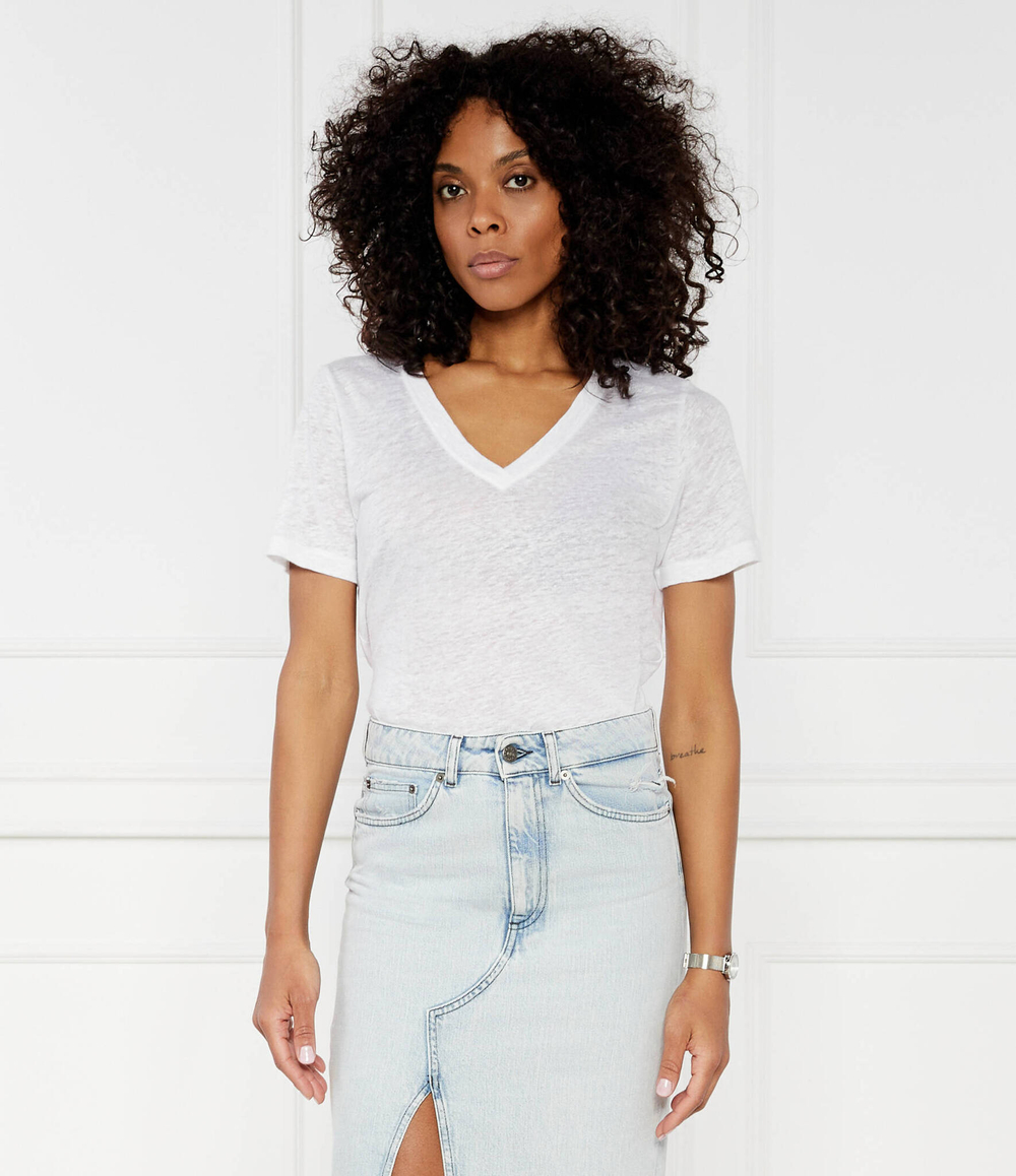 Льняная футболка Calvin Klein - белый(K20K207261)