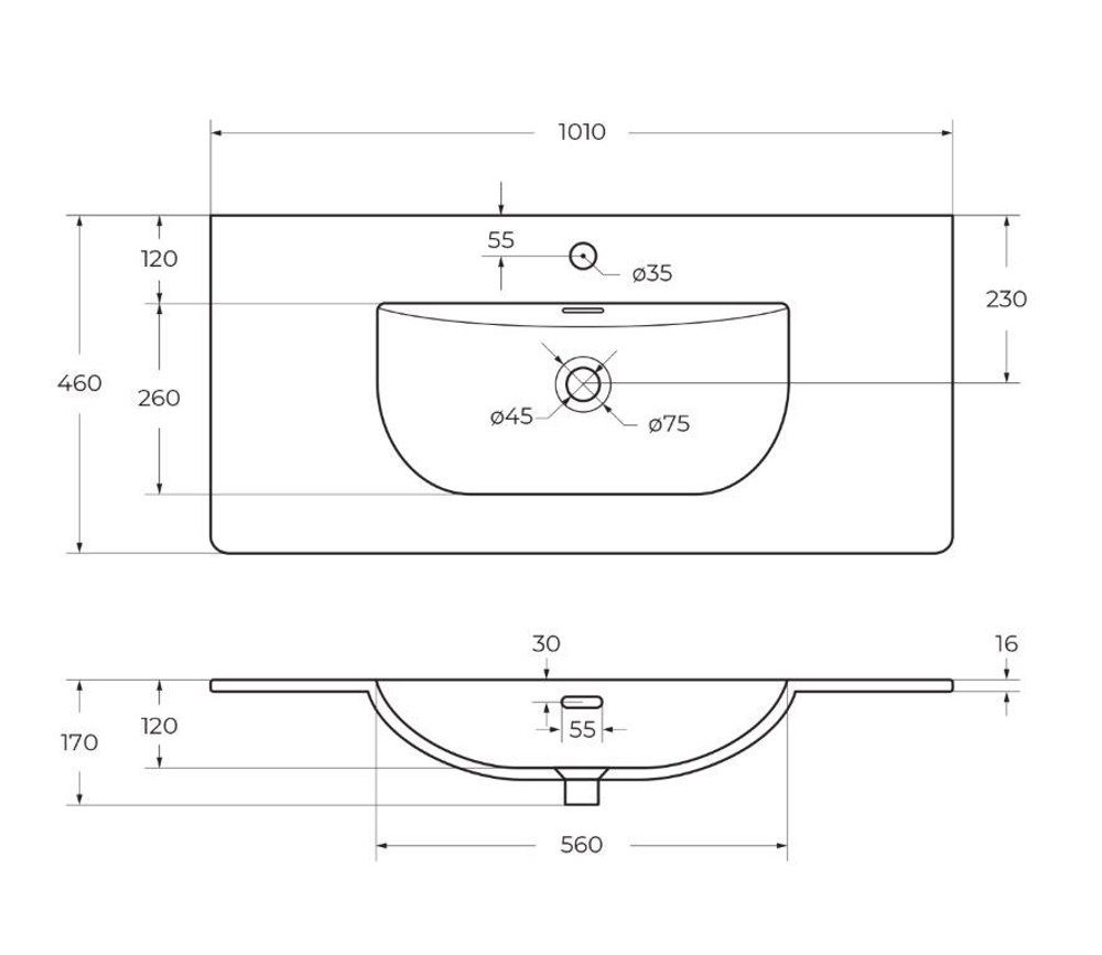 Тумба с раковиной подвесная BelBagno KRAFT-1000-2C-SO-VO Еловый матовый, раковина белая BB-8099-100