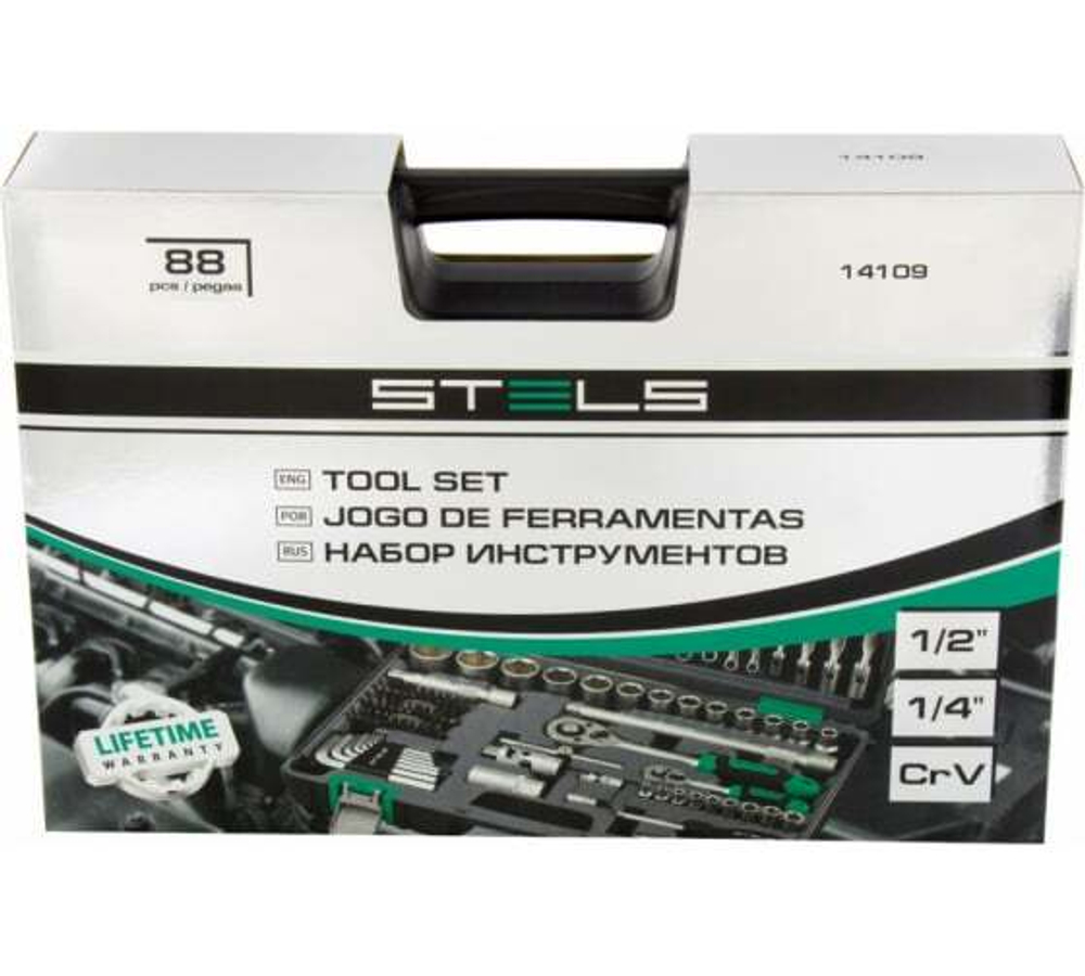 НАБОР ИНСТРУМЕНТОВ STELS 1/2 1/4 88ПРЕДМ 14109
