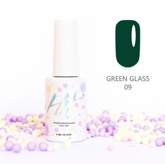 Гель-лак ТМ &quot;HIT gel&quot; №09 Green glass, 9 мл