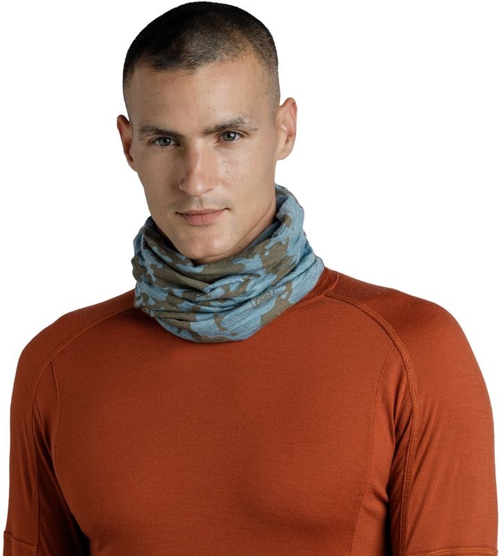 Шерстяной шарф-труба Buff Merino Lightweight Prints Usty Multi Фото 4