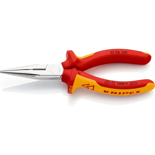 Длинногубцы хромированные 160 мм Knipex 25 06 160