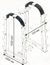 Подставка под 10 грифов