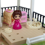 Игрушечный дом для куклы с мебелью и фигурками кор 686-008