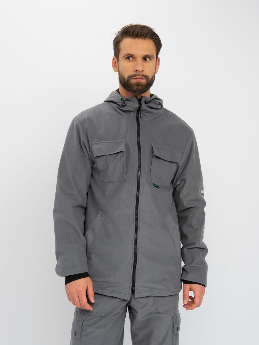 Костюм демисезонный Тайга-3 ткань Alova цвет Лабиринт/Серый