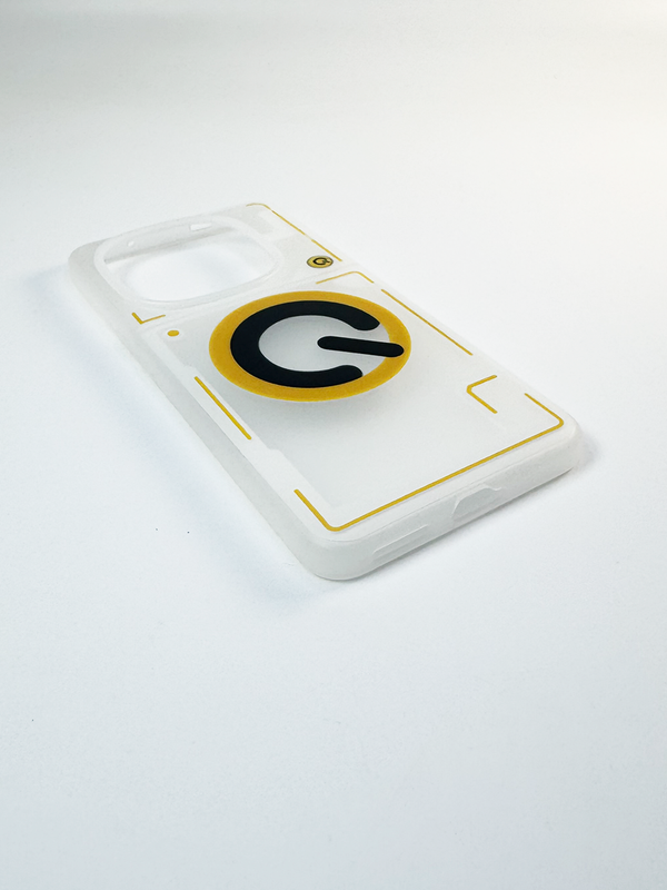 Защитный чехол для IQOO 13 с Magsafe Прозрачный Черно-желтый (Transparent Black-yellow)