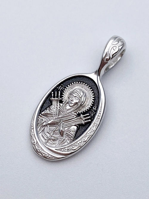 Образок из серебра/Чернение/Семистрельная