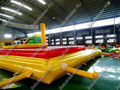 Площадка для игры в Боссабол 18*10*5 м, двухуровневый