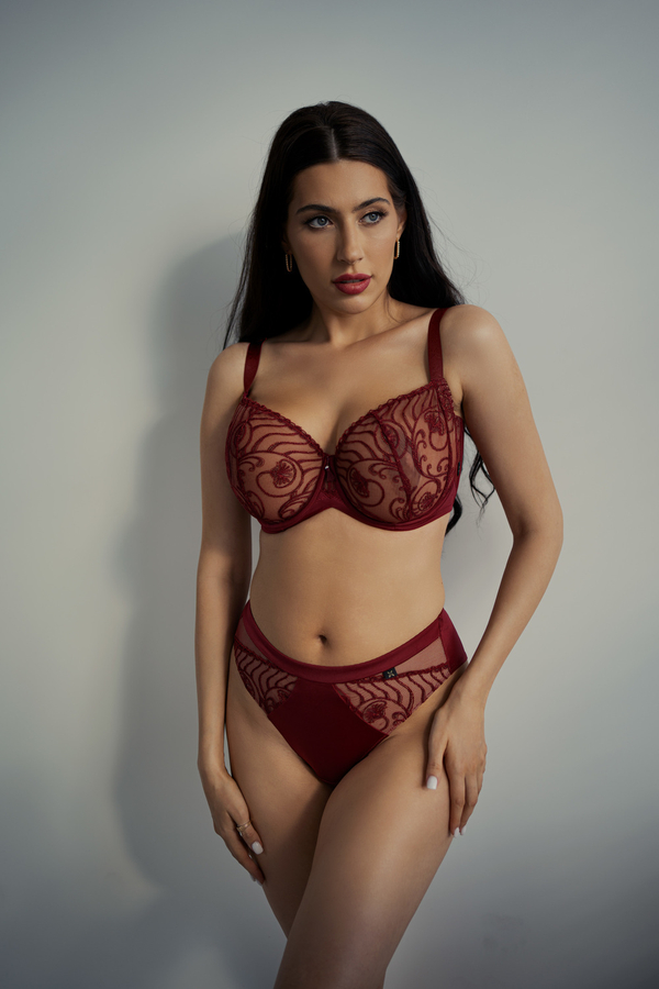 Kris Line RUBIN Бюстгальтер Half Cup Soft (Гранат)