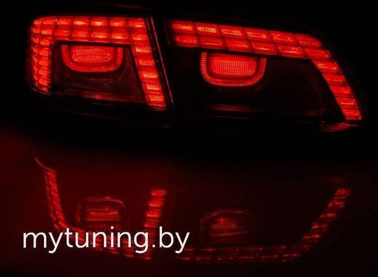 Задние фонари red white led для VW Passat B7