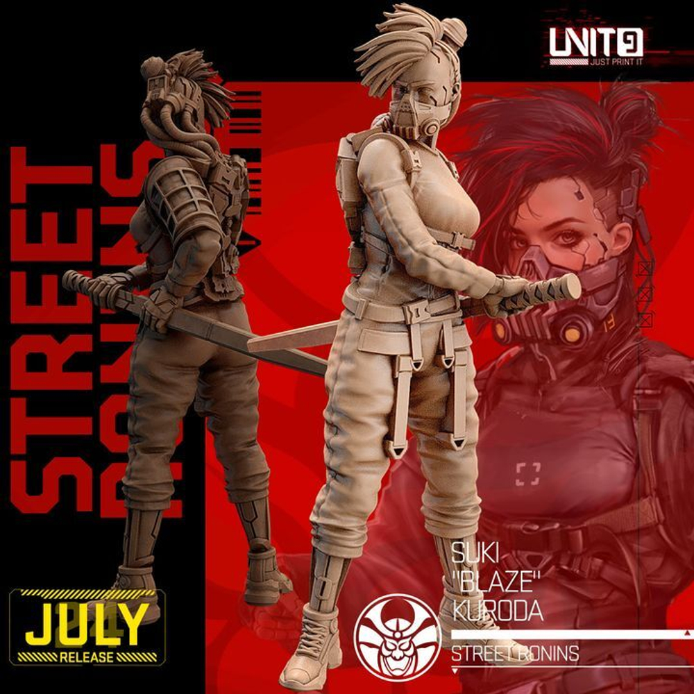 Уличные ронины Cyberpunk Street Ronins 32mm Миниатюры
