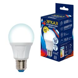 LED-A60 12W-4000K-E27-FR-DIM PLP01WH Лампа светодиодная. диммируемая. Форма А. матовая. Серия Яркая. Белый свет 4000К. Картон. ТМ Uniel.