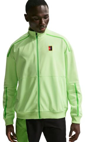 Мужская теннисная кофта Nike Court Heritage Tennis - light liquid lime