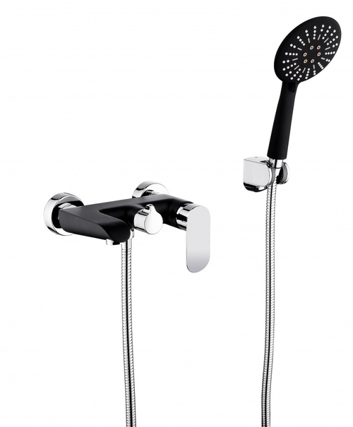 22032-C Смеситель од. для ванны (ЧЕРНЫЙ) GANZER  (10/1шт)