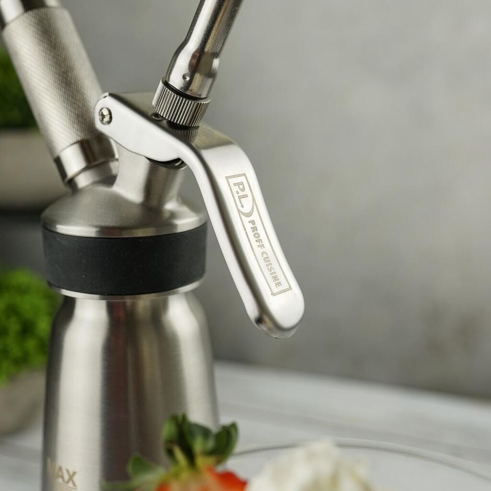 Сифон (кремер) для взбивания сливок 0,5 л (до +70°C) нерж.   THERMO P.L. Proff Cuisine