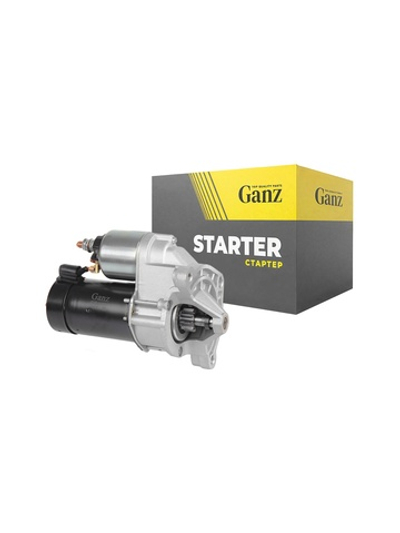 Стартер (12V/1,0KW) CITROEN C4/PEUGEOT 307 (9 зубьев) GANZ GIP14022
