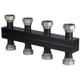 Распределительный коллектор 5 отопительных контуров Altstream ALT-B 1 1/2* (с накидными гайками, с кронштейнами)
