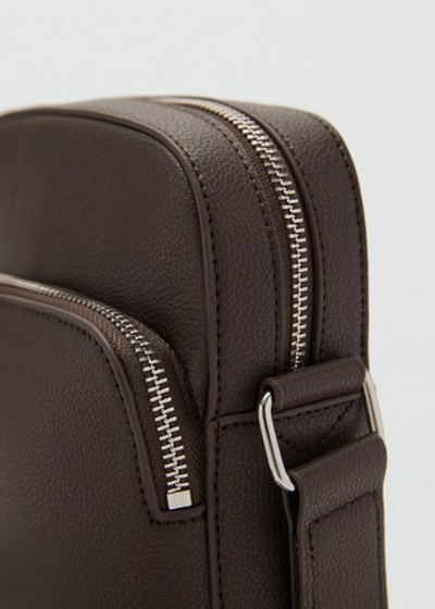 Сумка на ремне из искусственной гранулированной кожи