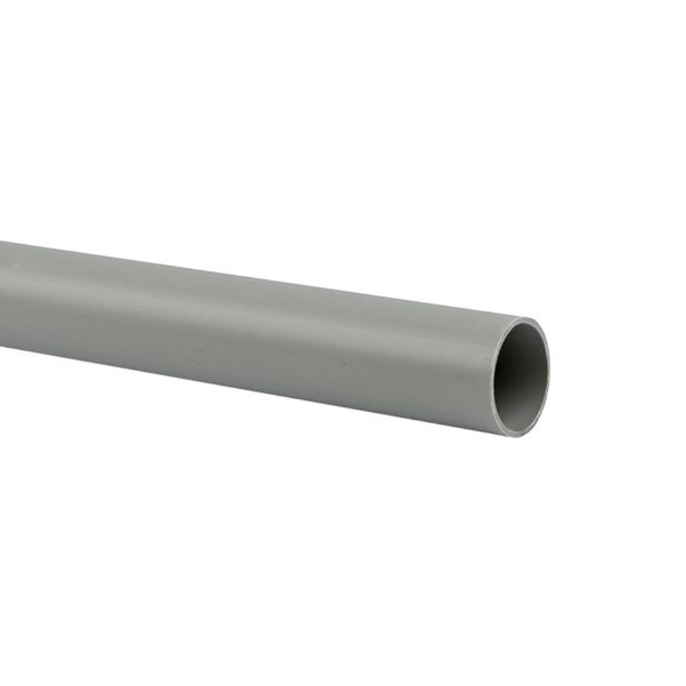 Труба гладкая ПВХ жесткая d25 мм (3 м) (111 м/уп) серая EKF-Plast (111.00 шт.)
