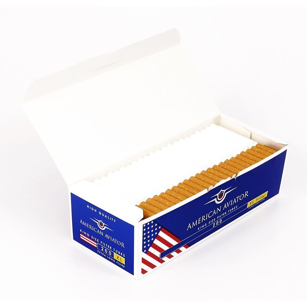 Гильзы для сигарет "American Aviator" XL Filter 200шт.