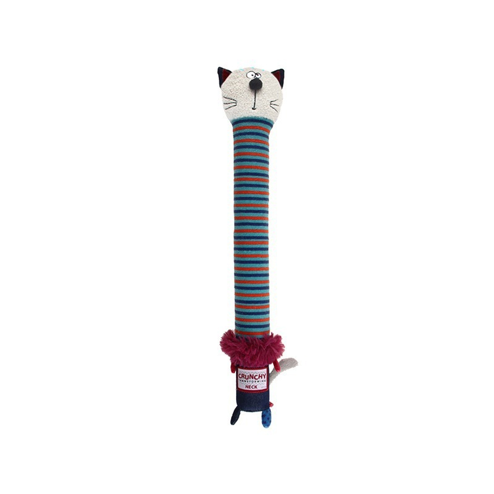 Игрушка для собак с хрустящей шеей и пищалкой 28см, серия CRUNCHY NECK