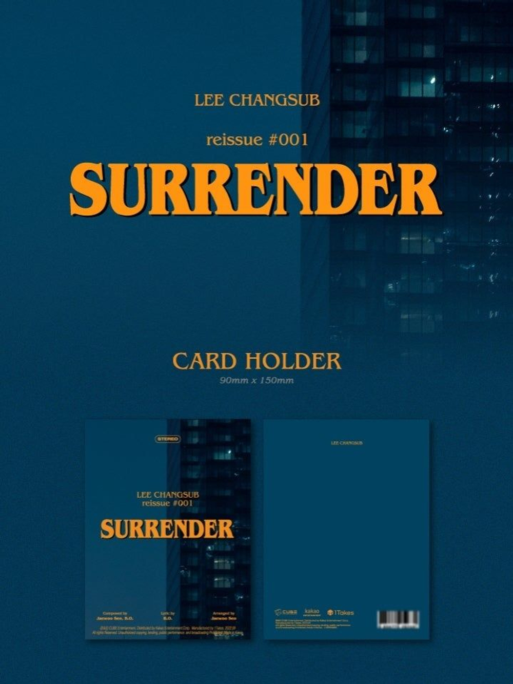 Альбом LEE CHANGSUB - SURRENDER REISSUE #001 PLATFORM Version