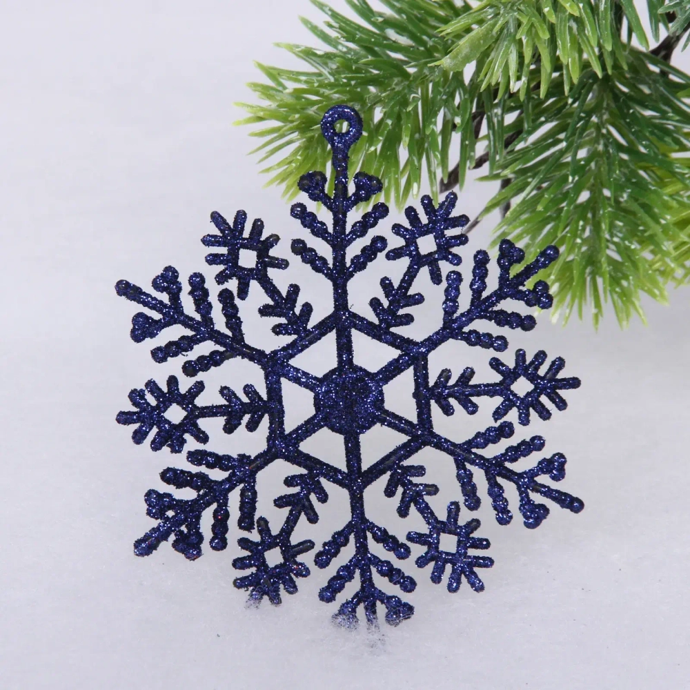 Набор ёлочных украшений «Wish» 6 см + 4 см (50 предмета), Сапфир