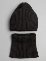 Шапка бини рваная осенняя и снуд