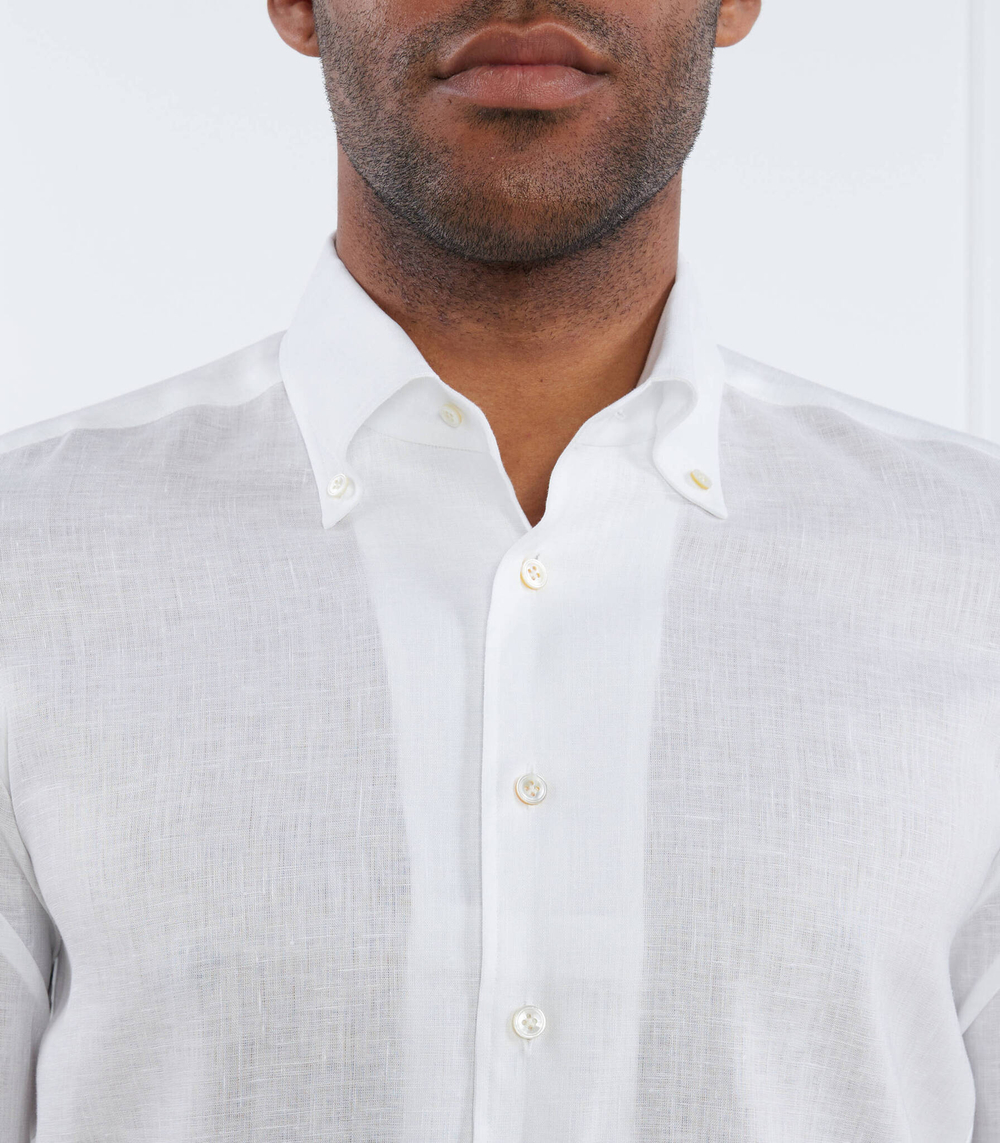 льняная рубашка bellagio Emanuel Berg - белый(BE-Bellagio SF4)