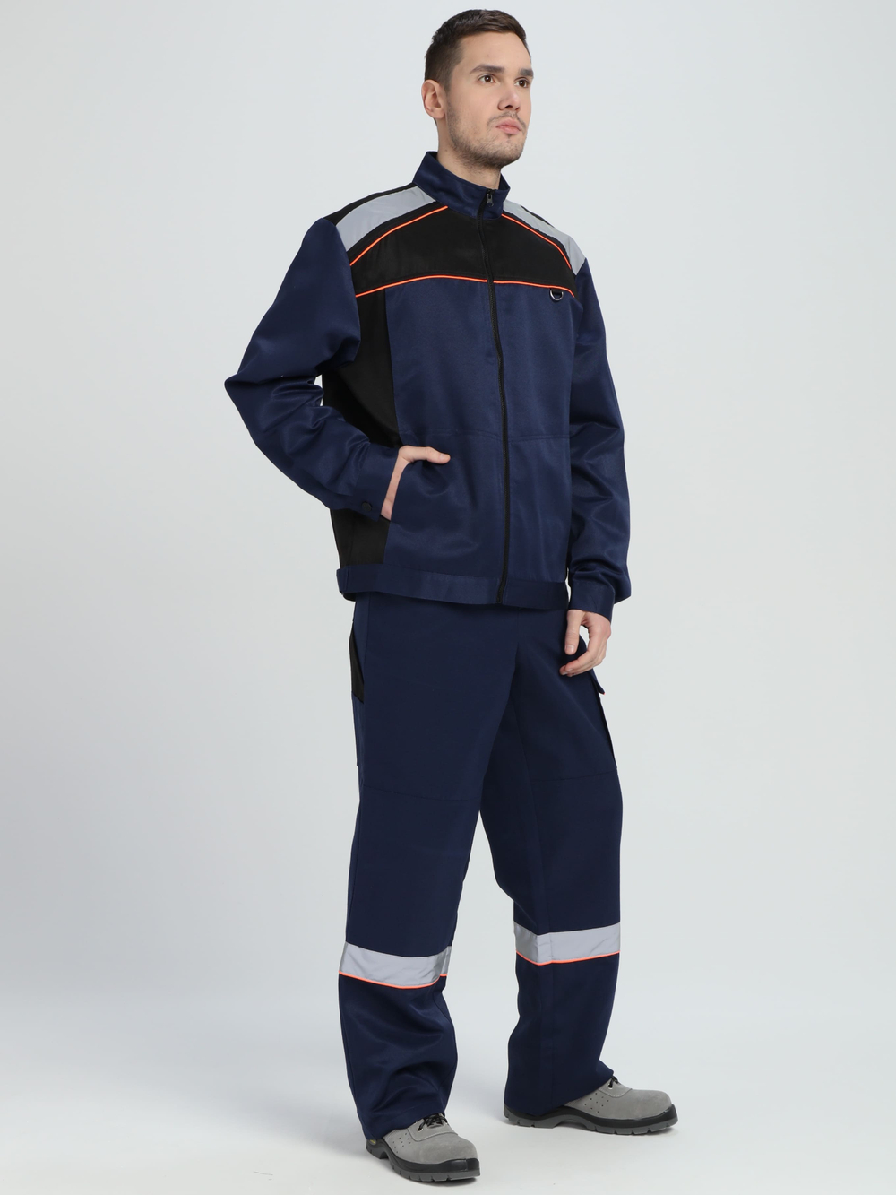 Костюм Практичный-2 СОП CH (тк.Смесовая,210) п/к, т.синий/черный