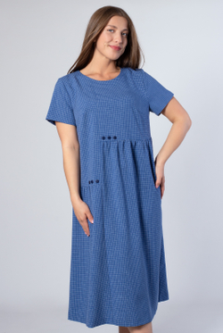 Платье женское 1843ЮП, клетка #259Кле051843ЮП