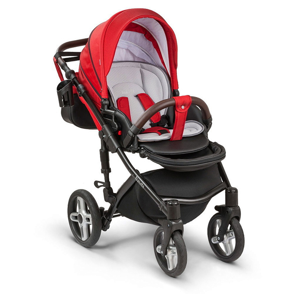 Детская коляска Nuovita Carro Sport 2 в 1 Rosso nero/Крассно-черный