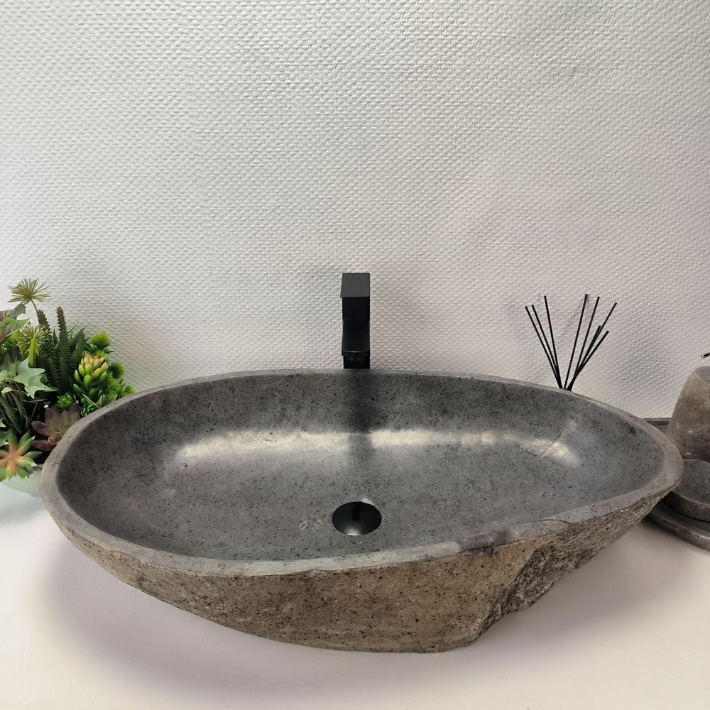 Раковина из речного камня RS-63640 (79*45*16) 0125