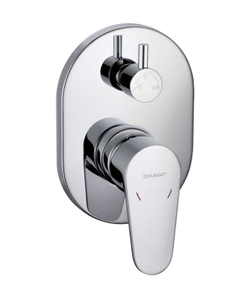 Смеситель встраиваемый в стену 3-функц Bravat (латунное тело в комплекте)