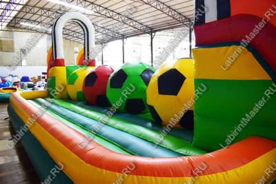 Коммерческий надувной батут "Футбольная площадка" 12*5*4 м