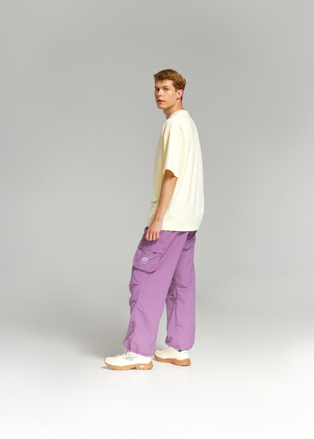 Брюки Called a Garment Multi pocket сиреневые